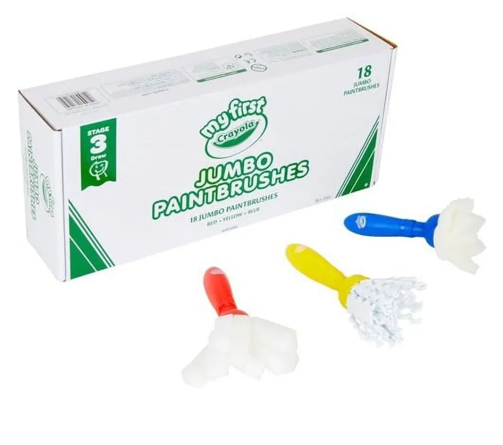 Jumbo Paint Brushes - 18Ct 1