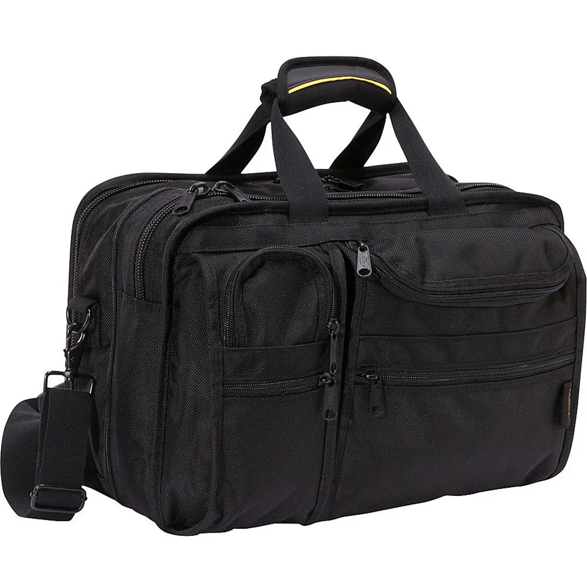A. Saks Expandable Ballistic Nylon Organizer Briefcase 1