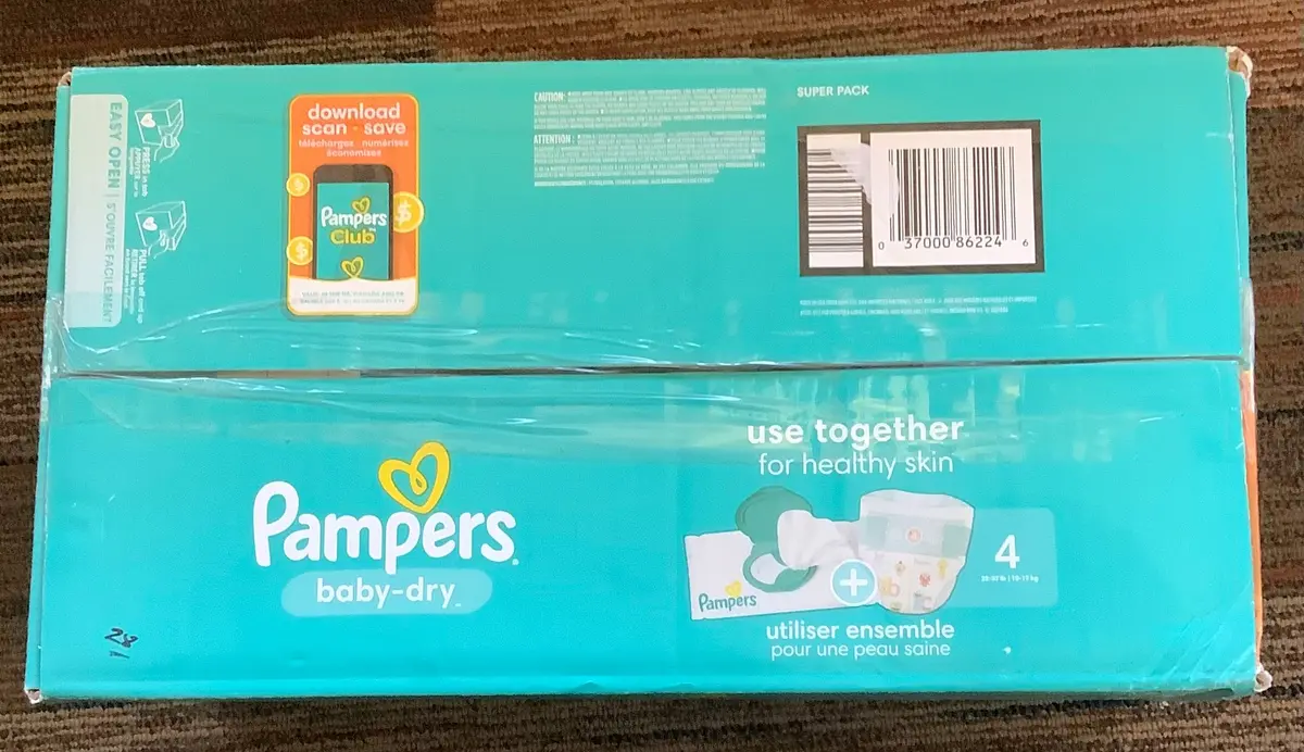 Pampers Baby Dry Diapers Super Pack - Size 4 - 92Ct 1