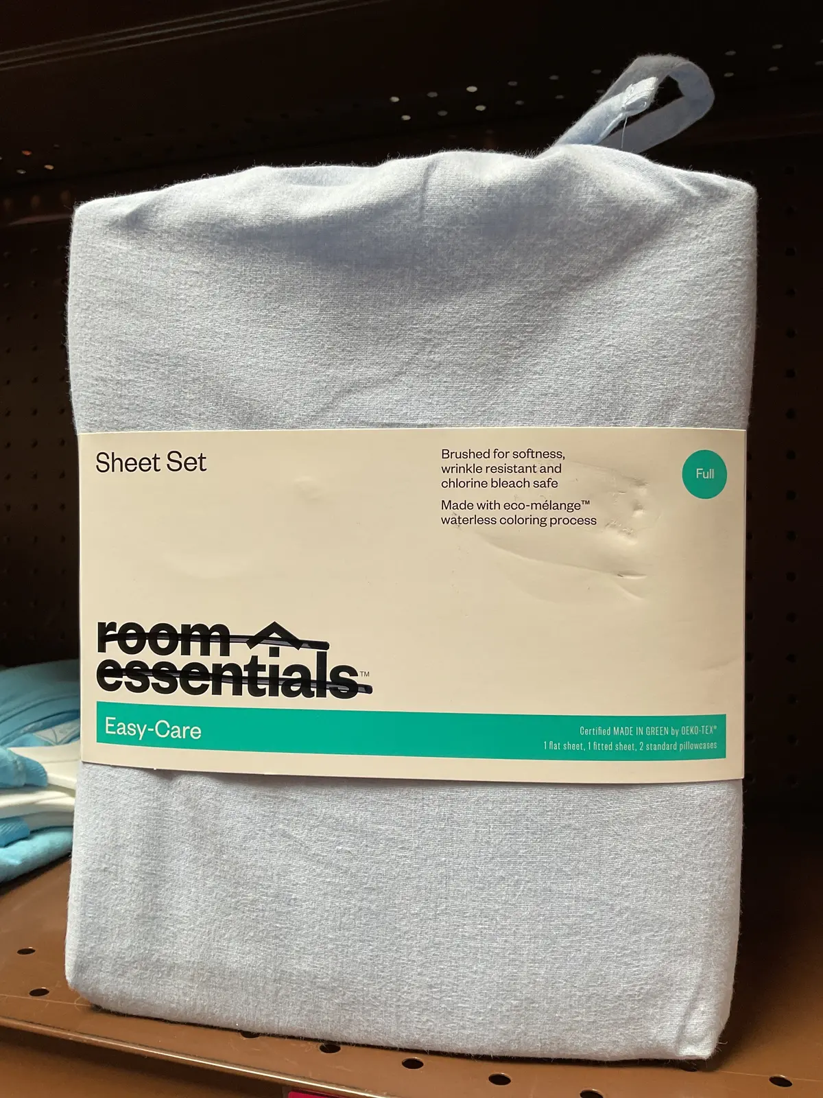 Easy-Care Sheet Set Color-Blue (Full) 1