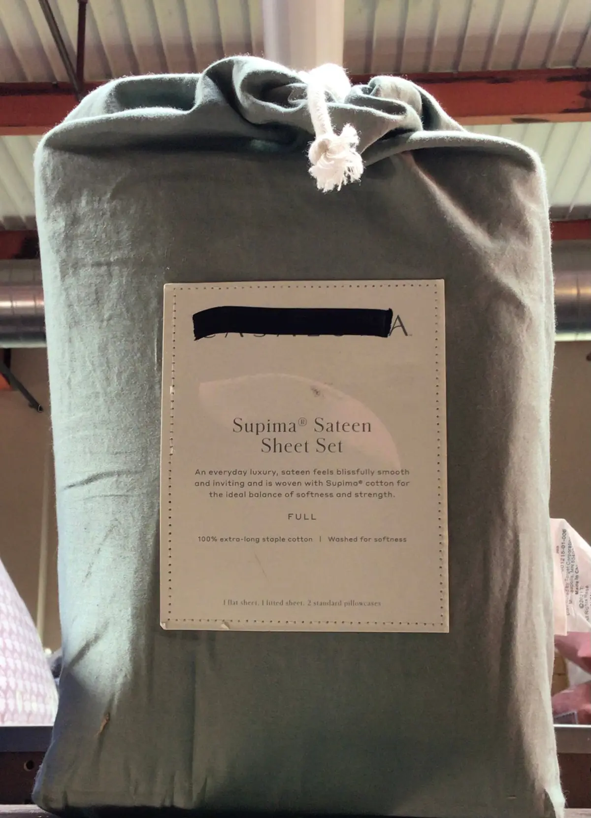 Supima Sateen Sheet Set - Full - Sage Green 1