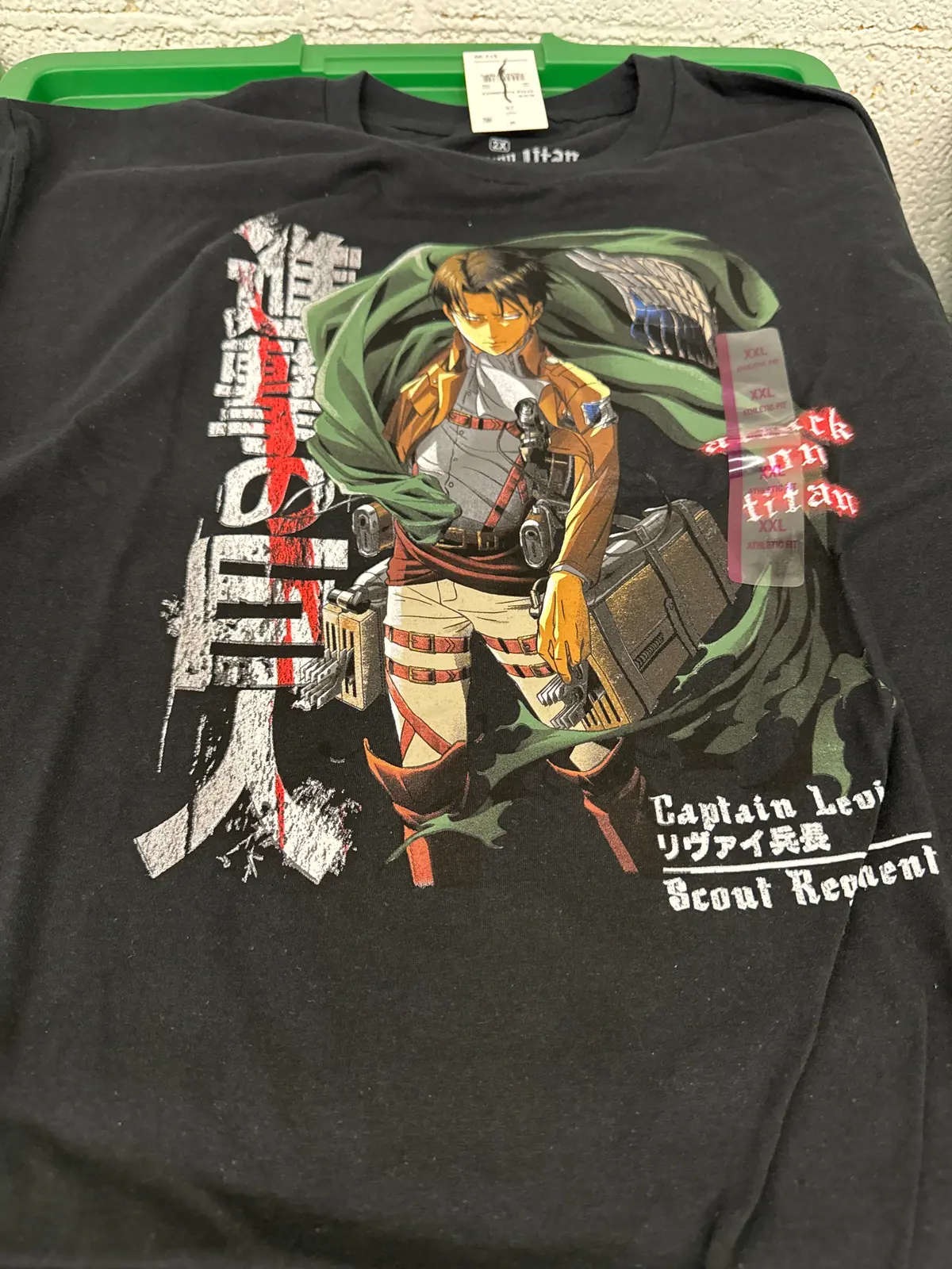 Unisex Attack On Titan Short Sleeve Shirt Black-Xxl 1