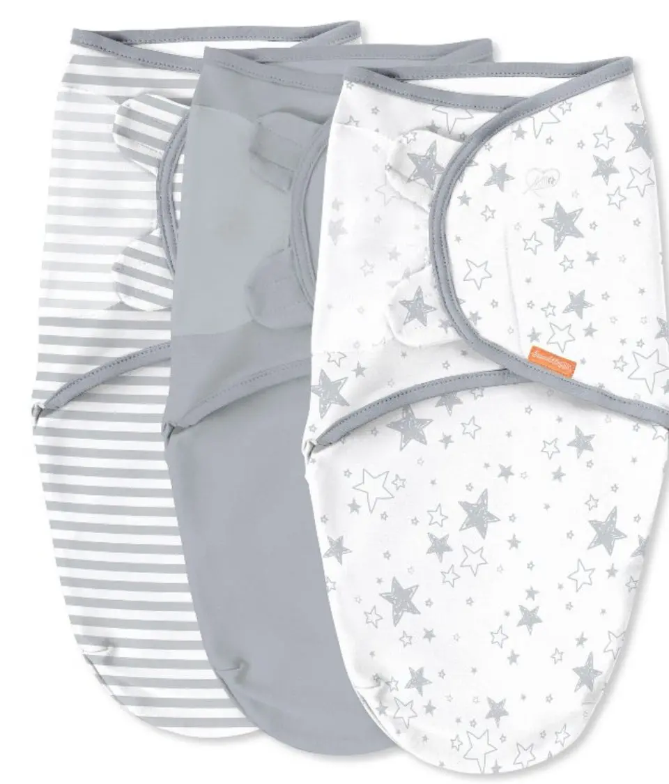Swaddleme By Ingenuity Original Swaddle Wrap - Twinkle Twinkle - S/M - 0-3 Months - 3Pk 1