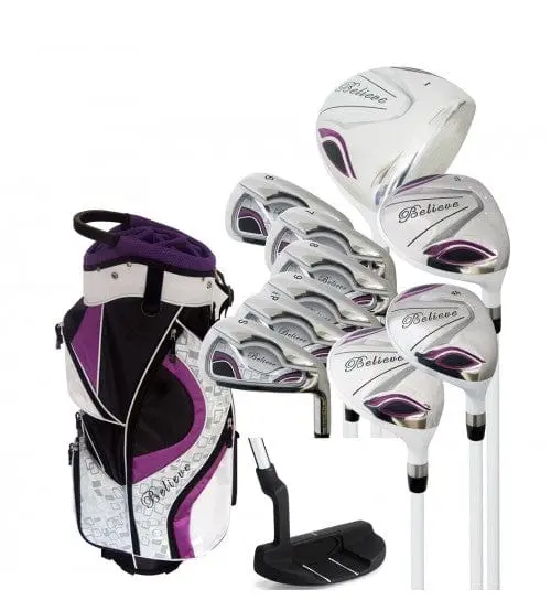 Founders Club Believe Complete Ladies Golf Set - Purple (Right-Handed Petite -1") 1