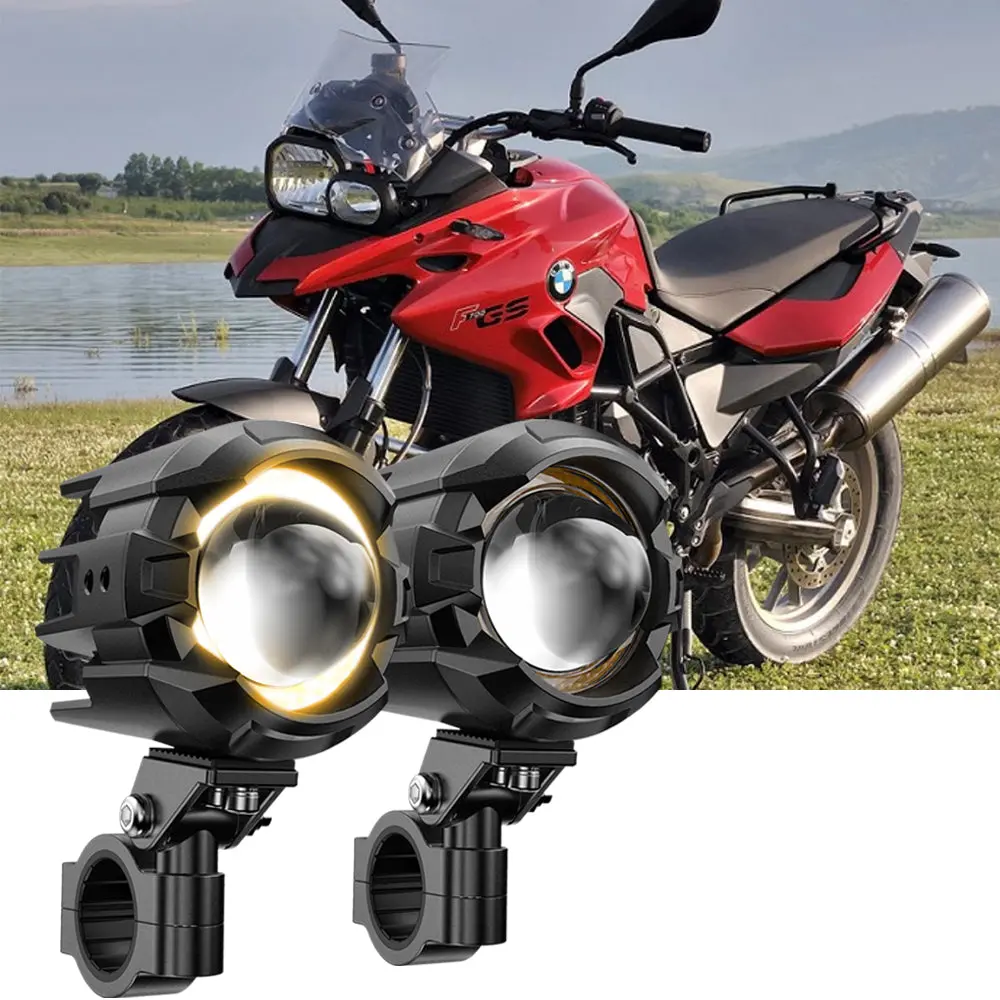 2014 Bmw F700 Gs Motorcycle Led Spotlight Light 3+5 Light Modes 1