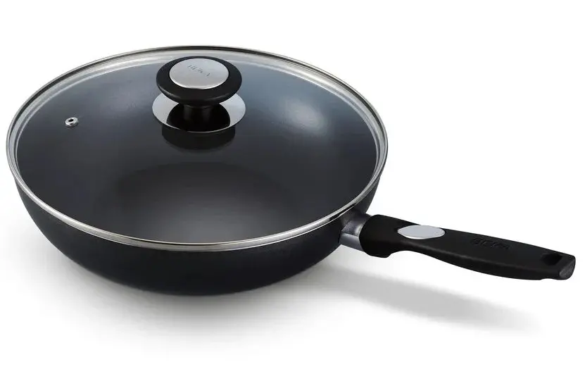 Beka Wokpan Met Glazen Deksel Pro Induc Ø 28 Cm - Keramische Anti-Aanbaklaag 1