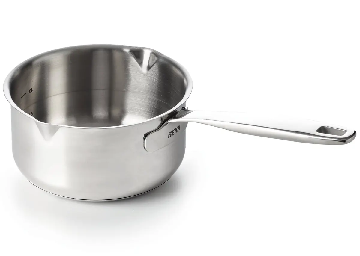 Beka Steelpan Maestro Rvs Met 2 Giettuiten Ø 12 Cm / 650 Ml - Geschikt Voor Alle Warmtebronnen 1