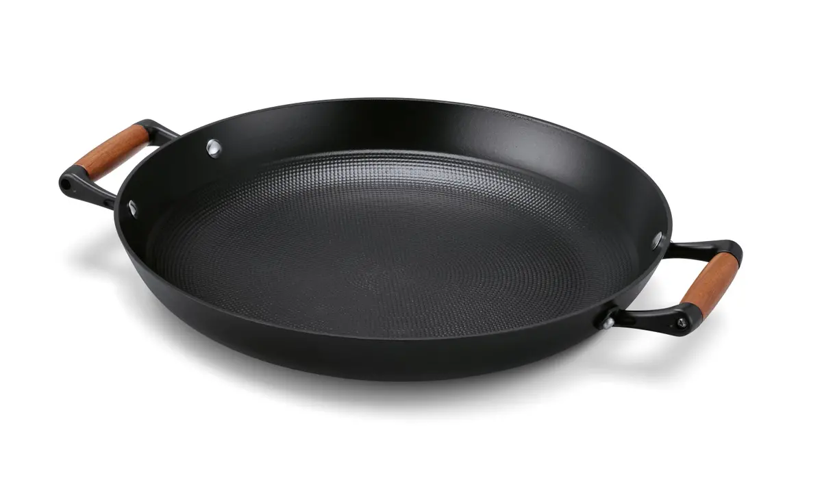 Beka Paella Pan Met 2 Zijgrepen Mandala Gietijzer Ø 36 Cm - Keramische Anti-Aanbaklaag - Geschikt Voor Alle Warmtebronnen 1