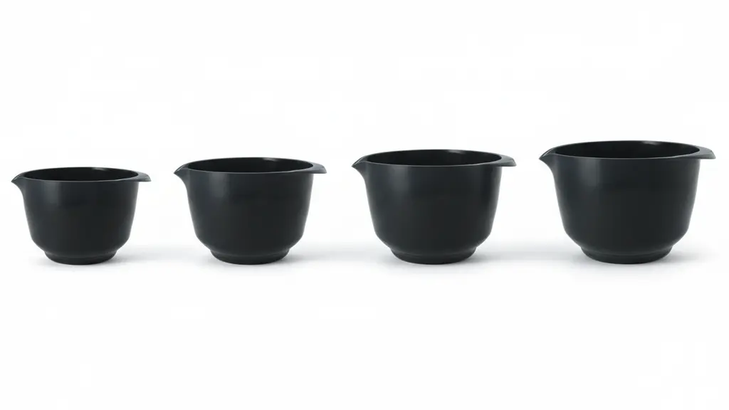 Birkmann Mengkommen / Beslagkommen Colour Bowls Set 4-Delig- 1.5, 2, 3 En 4 Liter - Cool Grey 1
