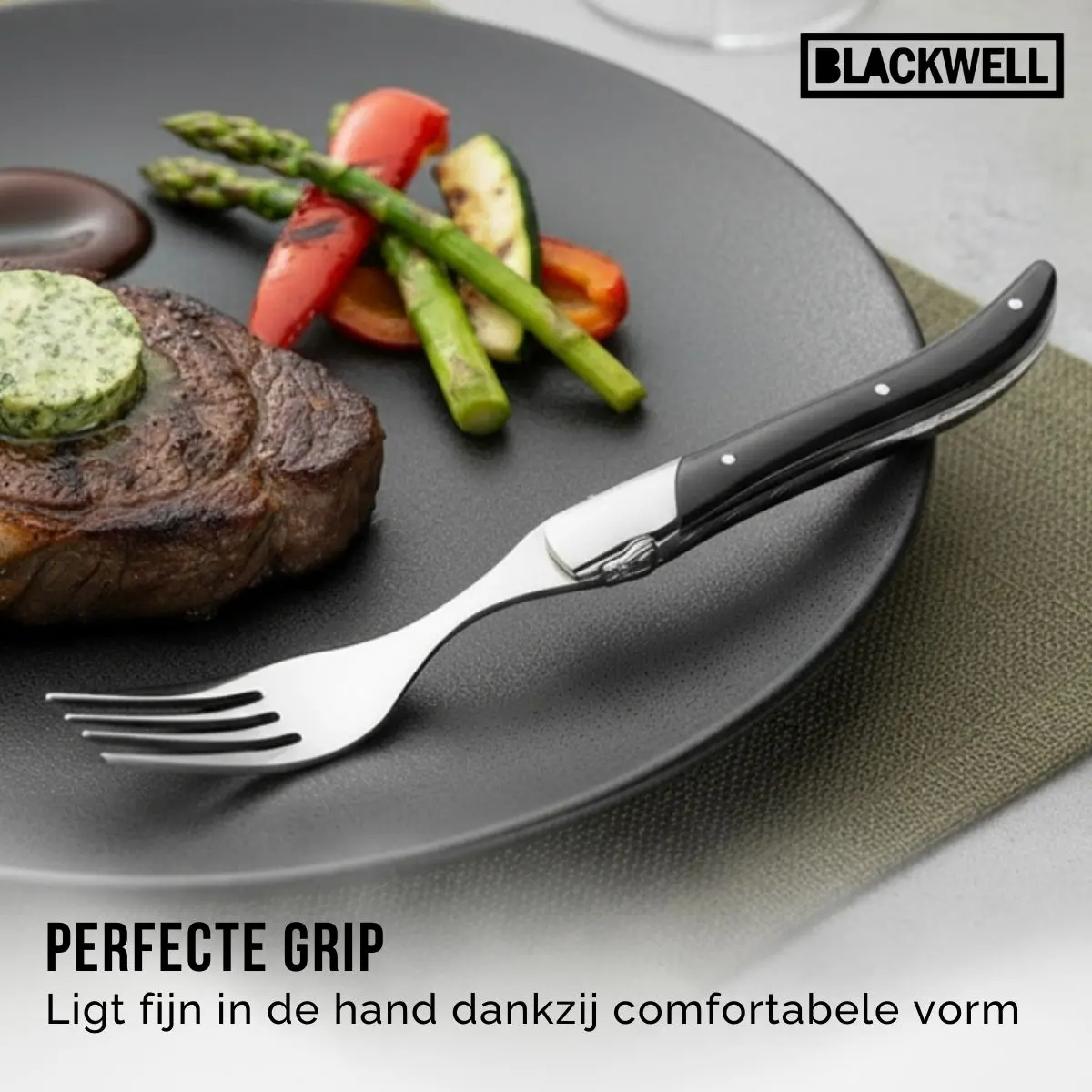 Blackwell Steakvorken Laguiole - Pakkahout - 6 Stuks 2
