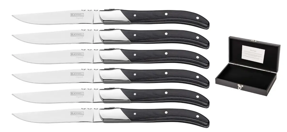 Blackwell Steakmessen Laguiole - Pakkahout - 6 Stuks 1