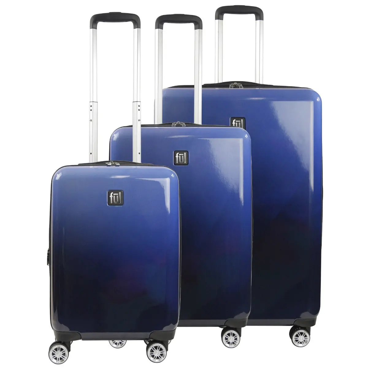 Ful Impulse Ombre Hardside Spinner Luggage 3Pc Set - Blue 1
