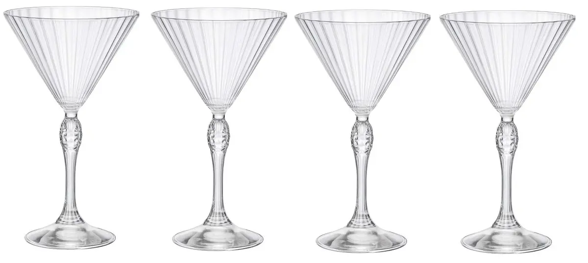 Bormioli Rocco Martini Glazen America 20'S - 240 Ml - 4 Stuks 1