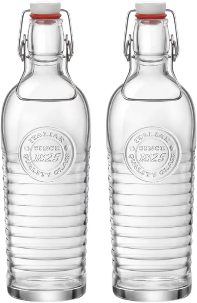 Bormioli Rocco Beugelflessen / Weckflessen Officina 1825 - Transparant - 1.2 Liter - 2 Stuks 1