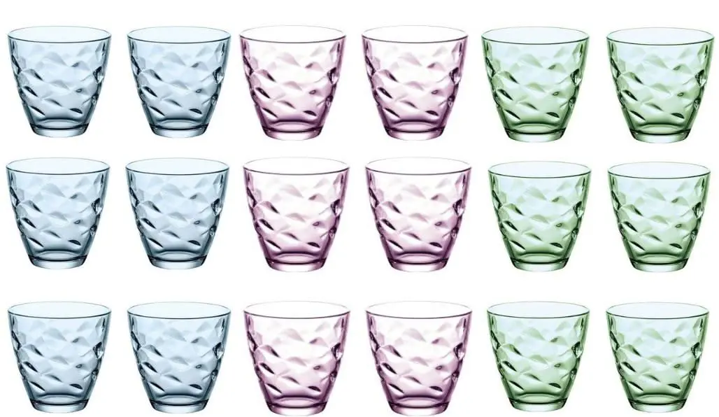 Bormioli Rocco Glazenset Flora Kleuren - 250 Ml - 18 Stuks 1