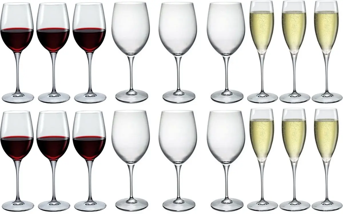 Bormioli Rocco Wijnglazenset Premium (Wijnglazen & Champagneglazen) - 18 Delige Set 1