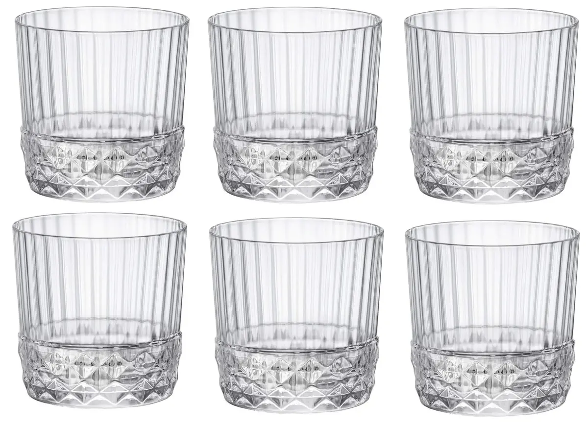 Bormioli Rocco Whiskey Glazen America 20'S - 300 Ml - 6 Stuks 1