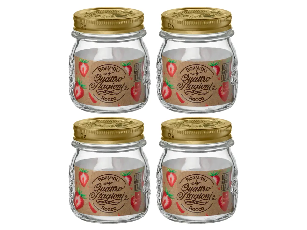 Bormioli Rocco Weckpot Quattro Stagioni - Ø 8.5 Cm / 250 Ml - 4 Stuks 1