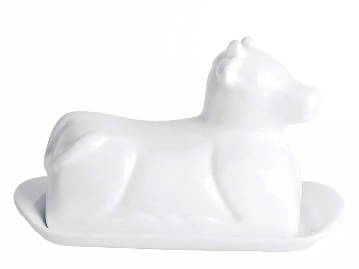 Cookinglife Botervloot Porselein - Koe - 20 X 12 Cm 1