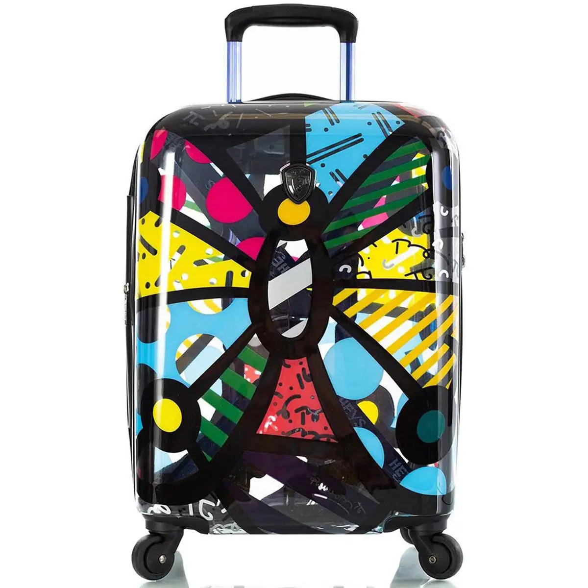 Britto Butterfly Transparent Carry On Spinner 1