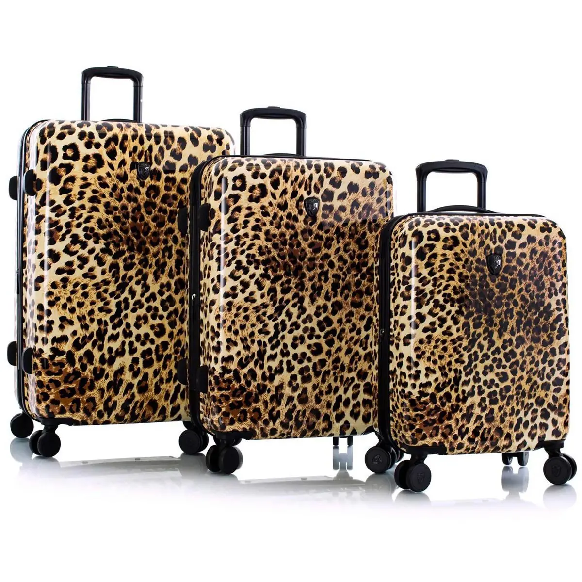 Heys Brown Leopard Fashion Spinner 3Pc Set 1
