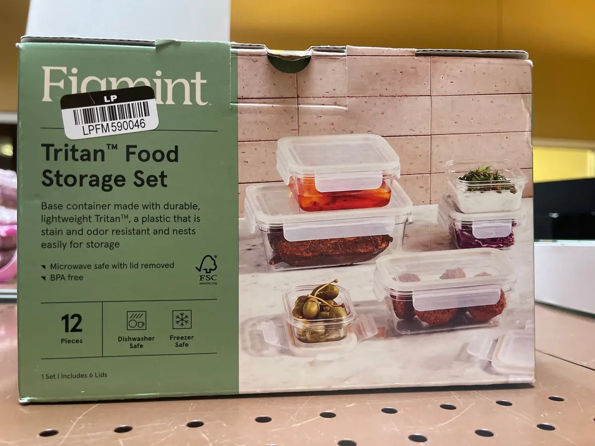 12Pc (Set Of 6) Plastic Food Storage Container
Set With Lids Clear 1