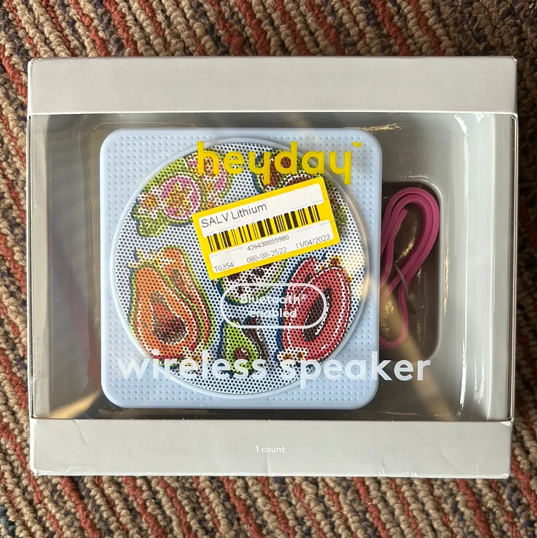 Wireless Speaker Square With Strap-Blue 1