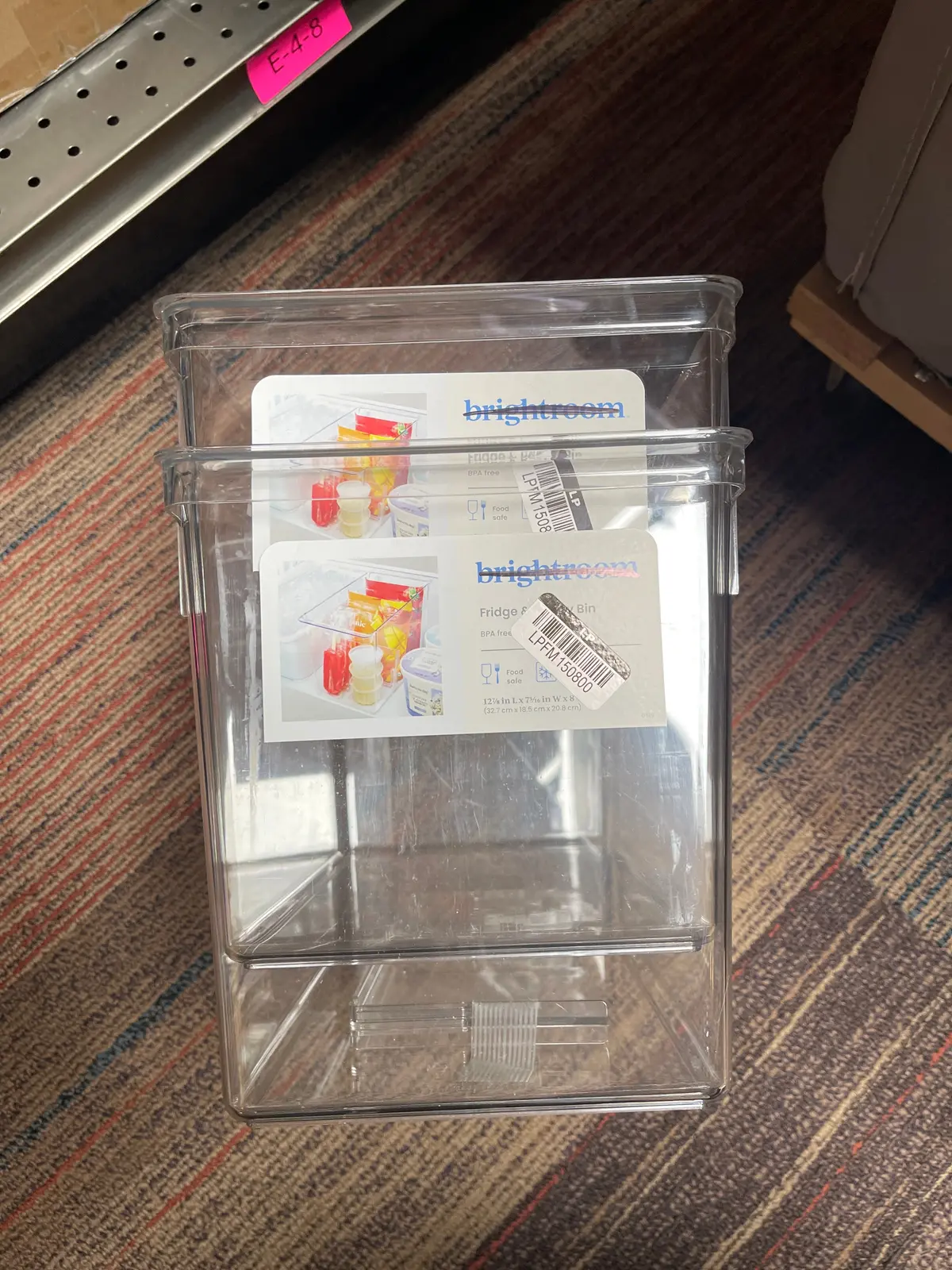Deep Fridge & Freezer Bin Clear 1