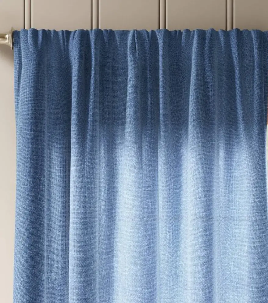 54"X84" Light Filtering Solid Farrah Window
Curtain Panel Blue Denim 1