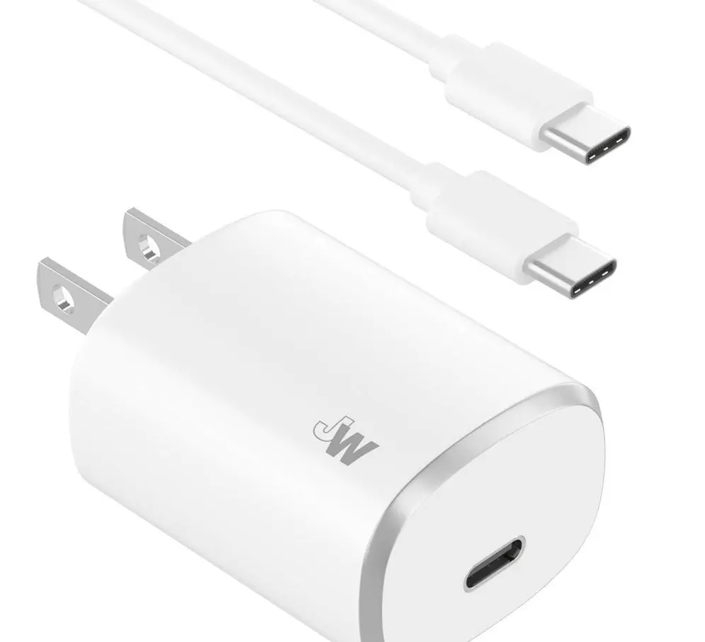 20W 1-Port Usb-C Home Charger With 6’ Usb-C Cable - White 1