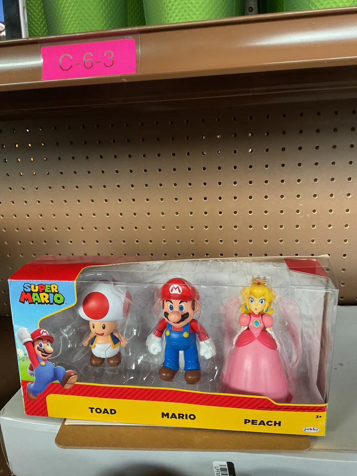 Nintendo Super Mario Toad, Mario, And Peach Action Figure Set - 3Pk 1