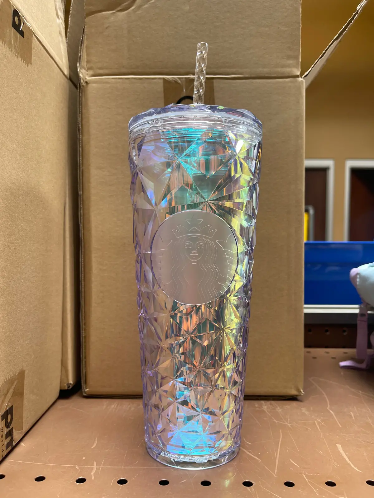 Starbucks White Diamond Prism Unicorn Tumbler 24Oz 1