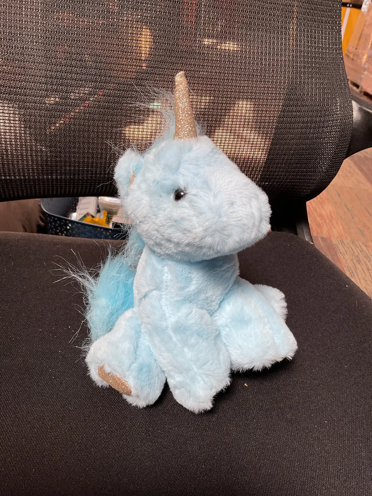 Toy Plush Baby Unicorn 6" - Blue - Clearance 1