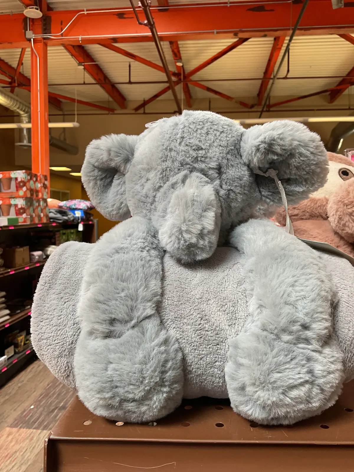 Plush Blanket With Soft Toy Elephant 2