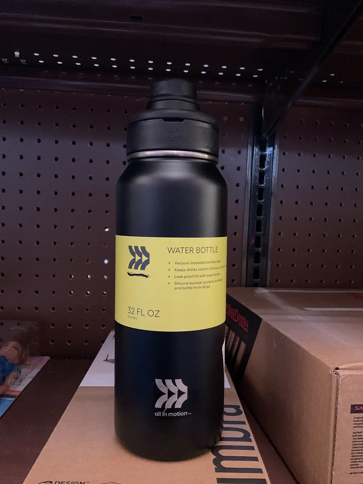 32Oz Vacuum Insulated Stainless Steel Water Bottle Black 1