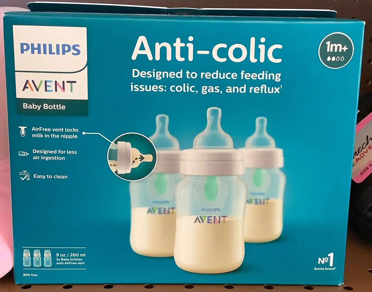 Philips Avent 3Pk Anti-Colic Bottle With Airfree Vent - Clear
- 9Oz 1