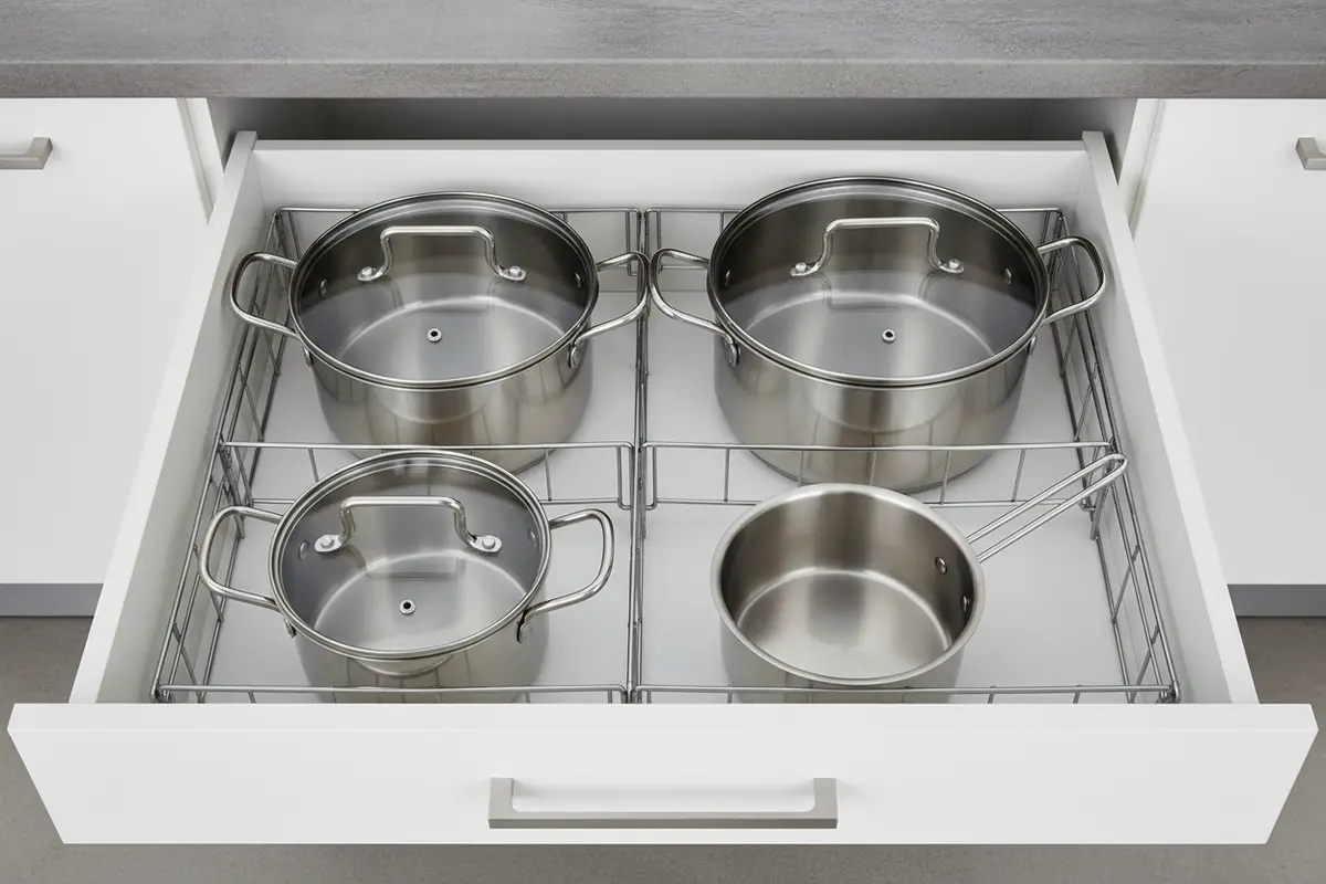 Cookinglife Pannenset Essential Steel 4-Delig - Rvs - Kookpannen Ø 16, 18, 20 Cm & Steelpan Ø 16 Cm - Geschikt Voor Alle Warmtebronnen 2