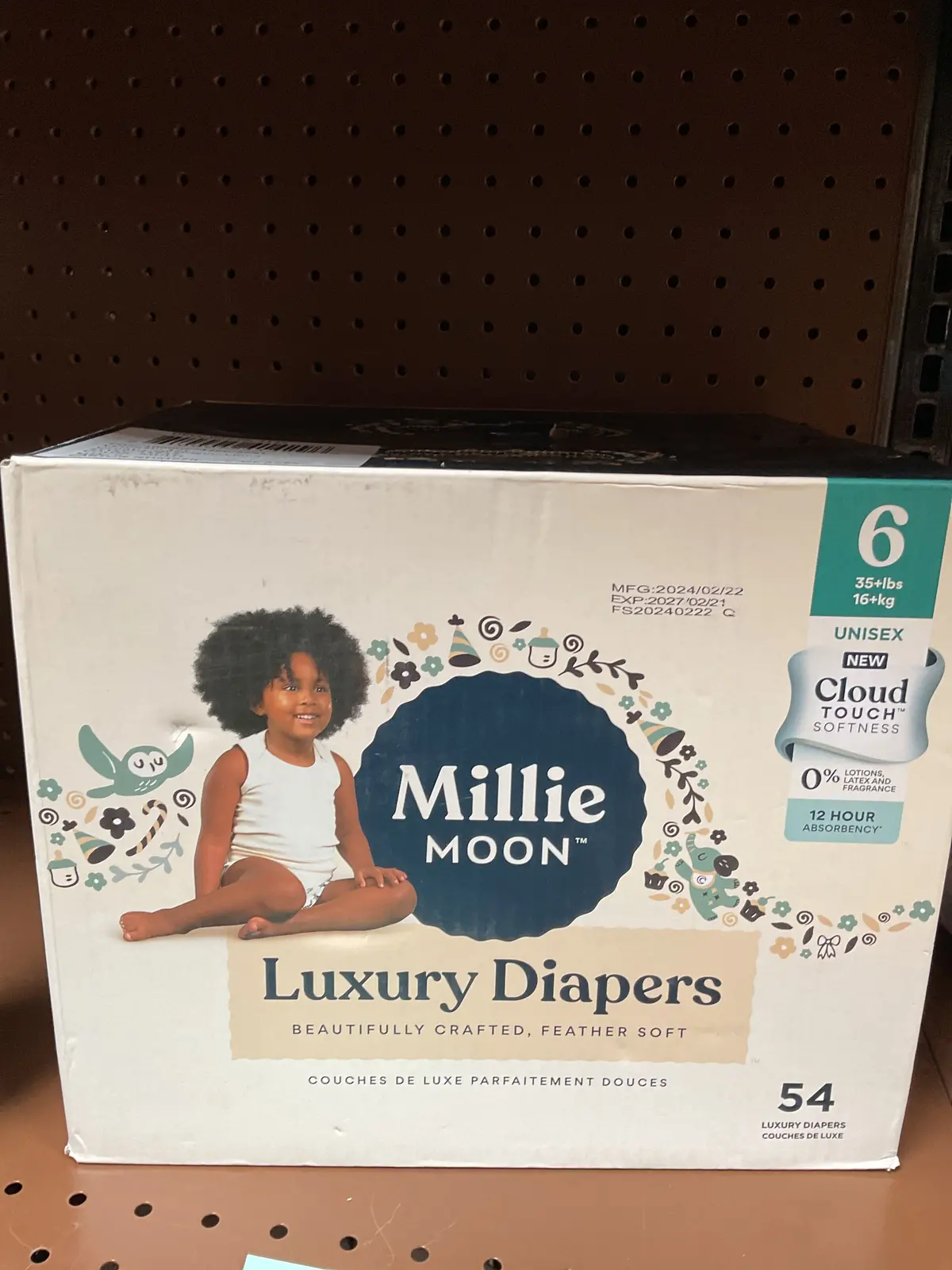 Millie Moon Luxury Diapers Size 6 - 54Ct 1