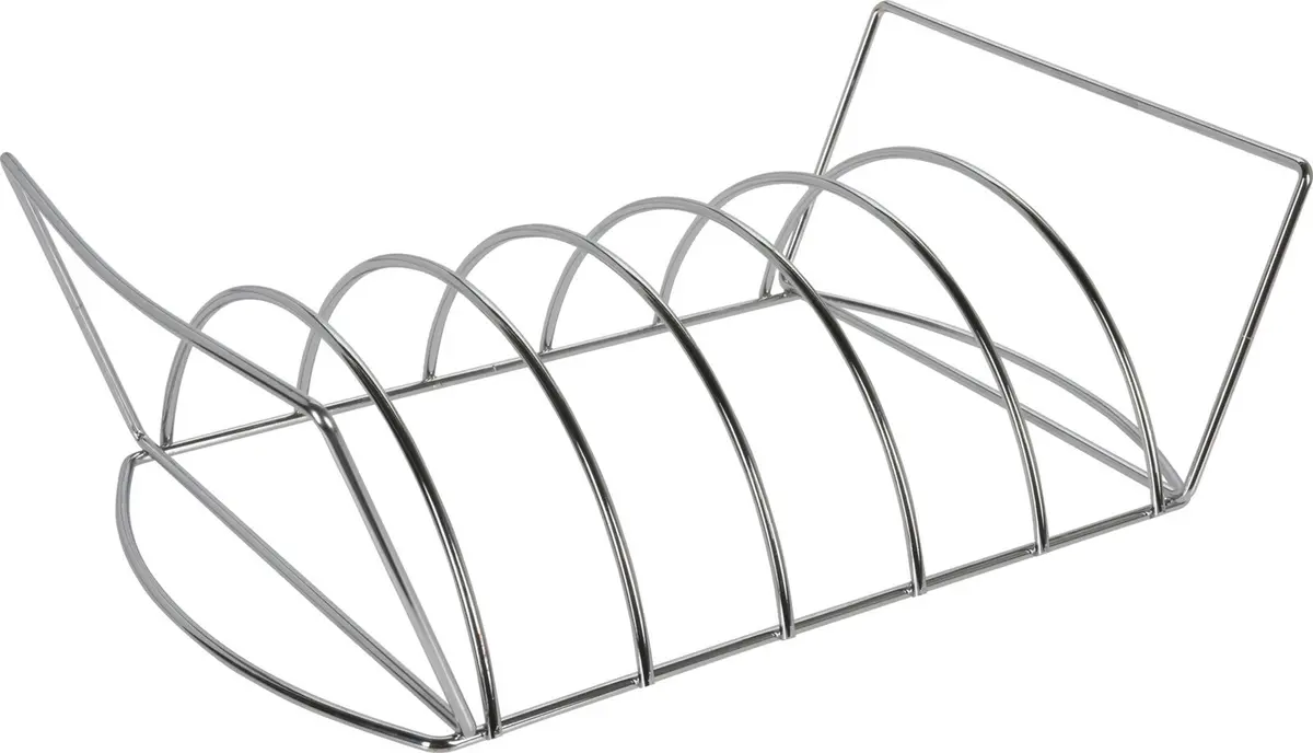 Cookinglife Bbq Sparerib Rek Fire & Flavour - Hittebestendig Staal - Grillen Van Vlees En Gevogelte 1