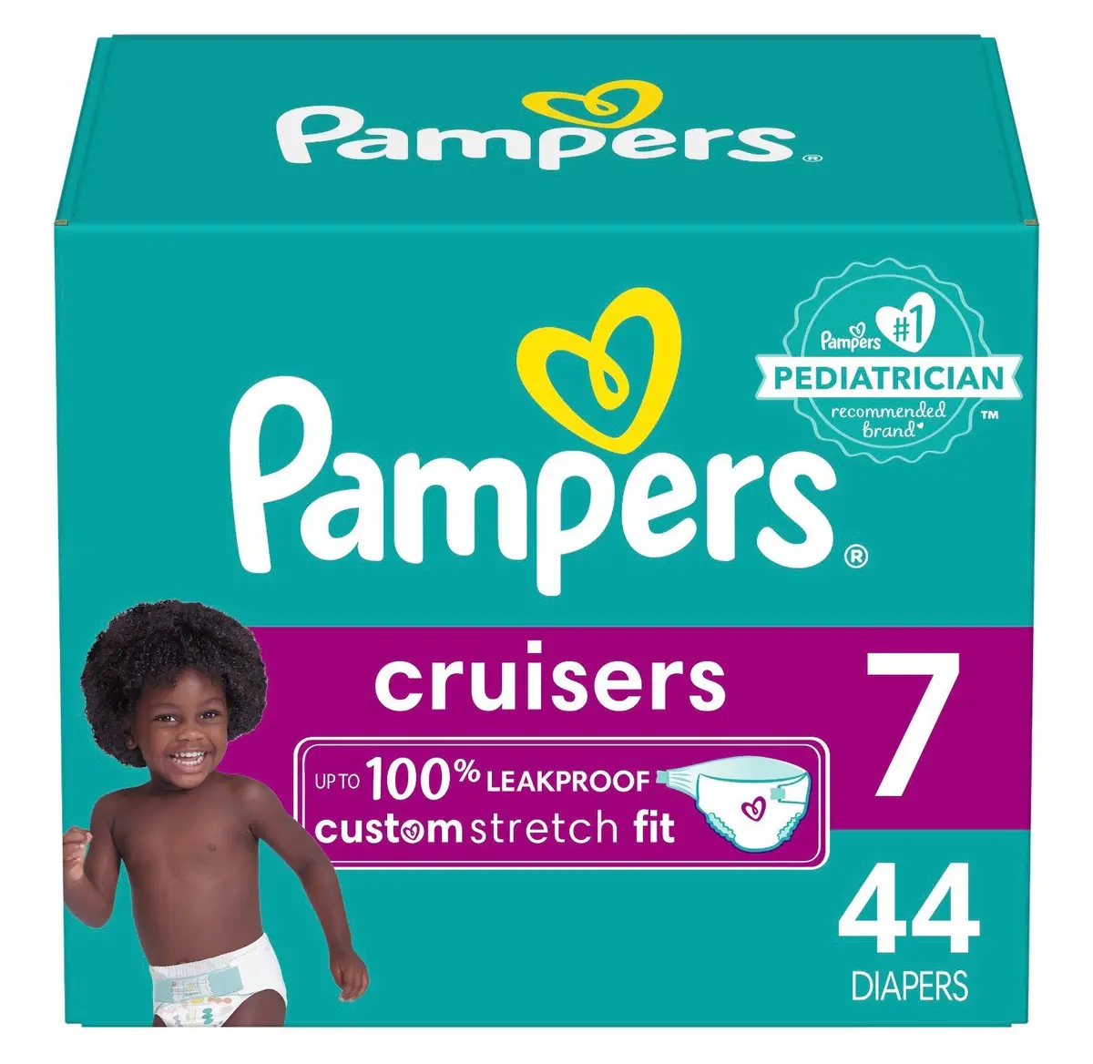 Pampers Cruisers Diapers - Size 7 - 44Ct 1