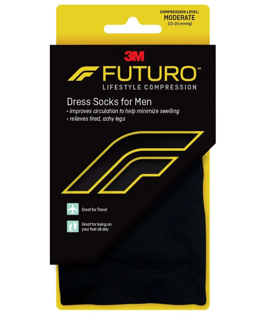 Futuro Men’S Dress Socks - Black - Medium 1