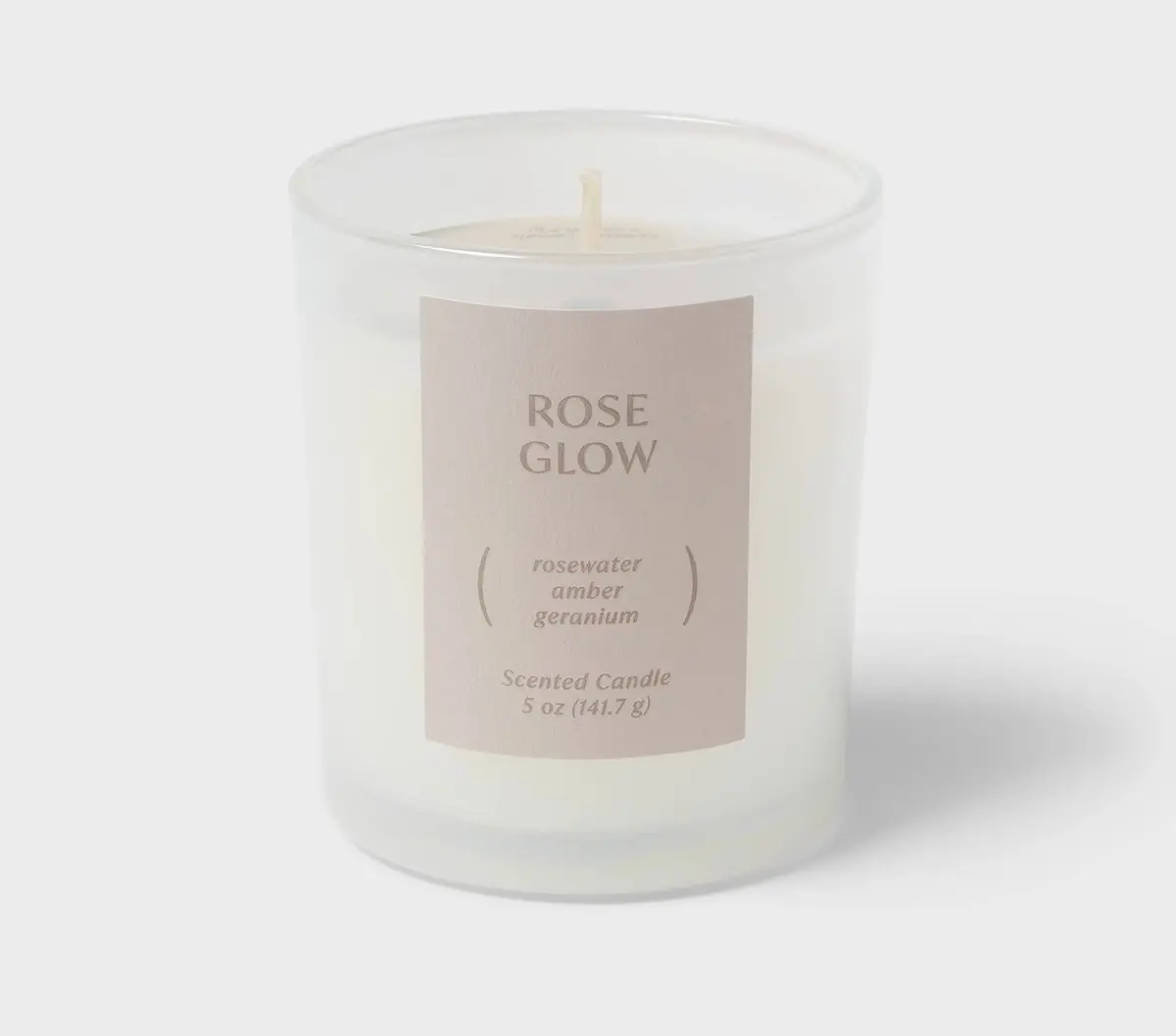 5Oz Glass Jar Candle Rose Glow 1