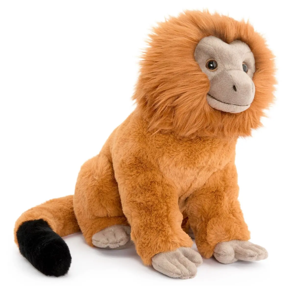 Fao Schwarz 12" Baby Monkey Gold Lion Tamarin Toy Plush 1