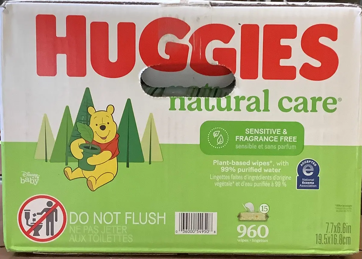 Huggies Natural Care Sensitive Unscented Baby Wipes
- 960Ct 1