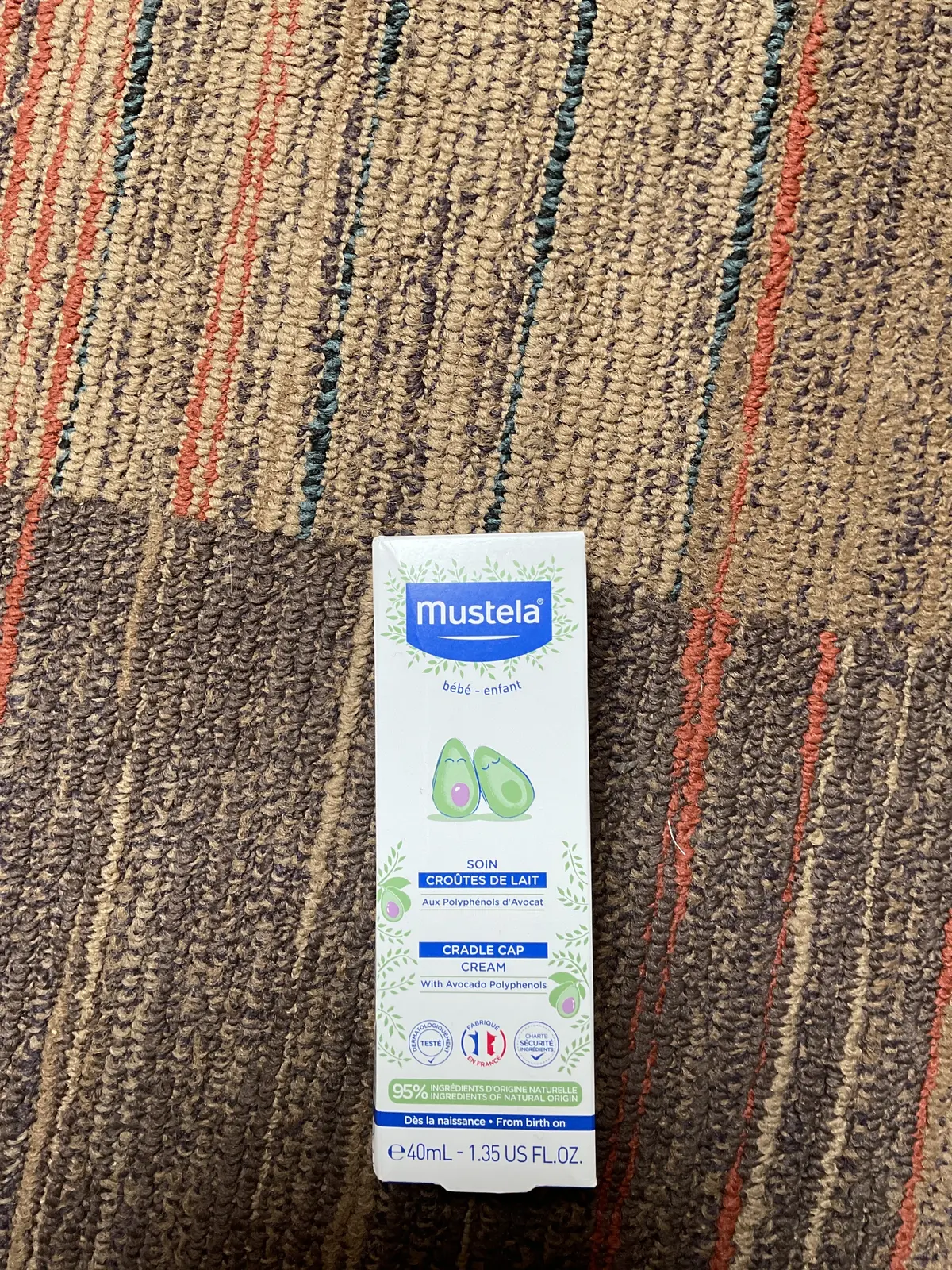 Mustela Fragrance Free Baby Cradle Cap Cream - 1.35 Fl Oz 1
