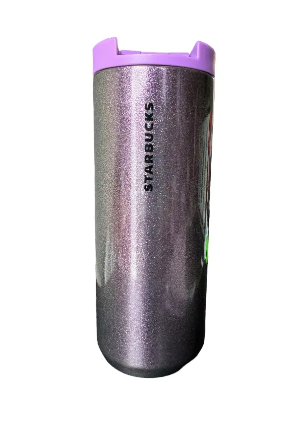 Starbucks 2024 Iridescent Sugar Plum Purple Glitter Shiny Tumbler Hot 20Oz 1