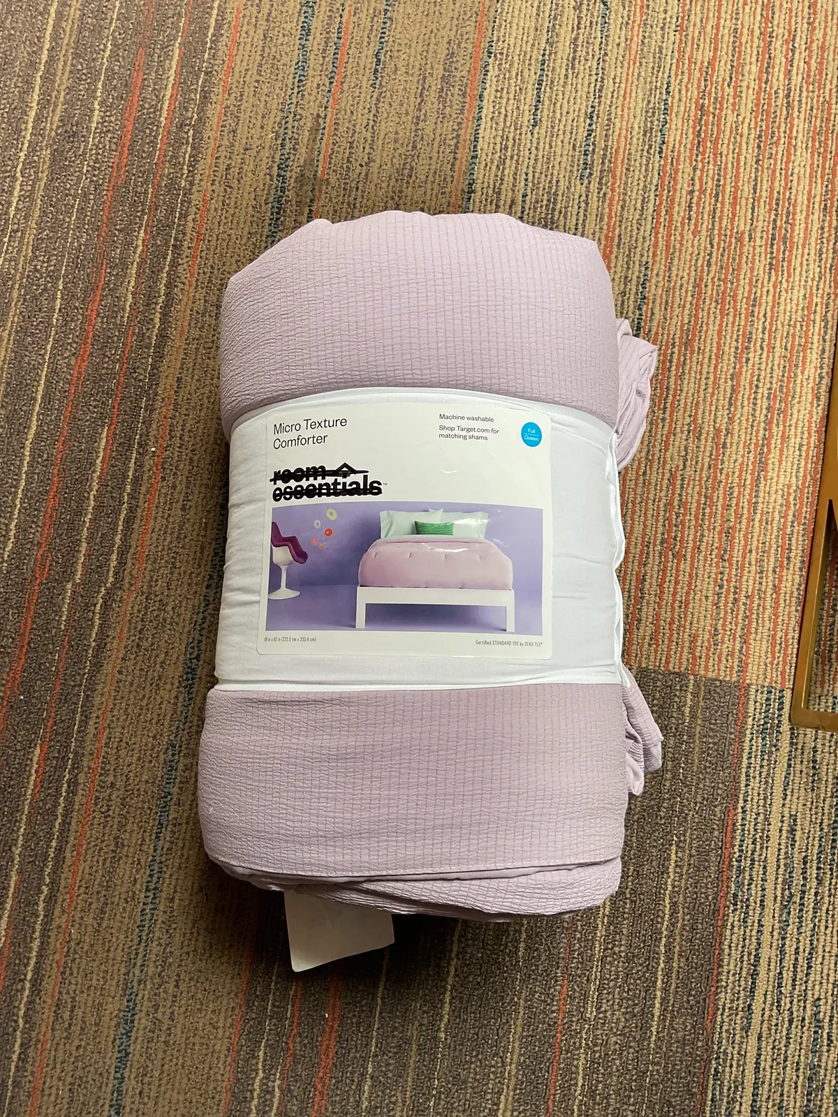 Micro Texture Comforter-(Queen/Full) Light Purple 1