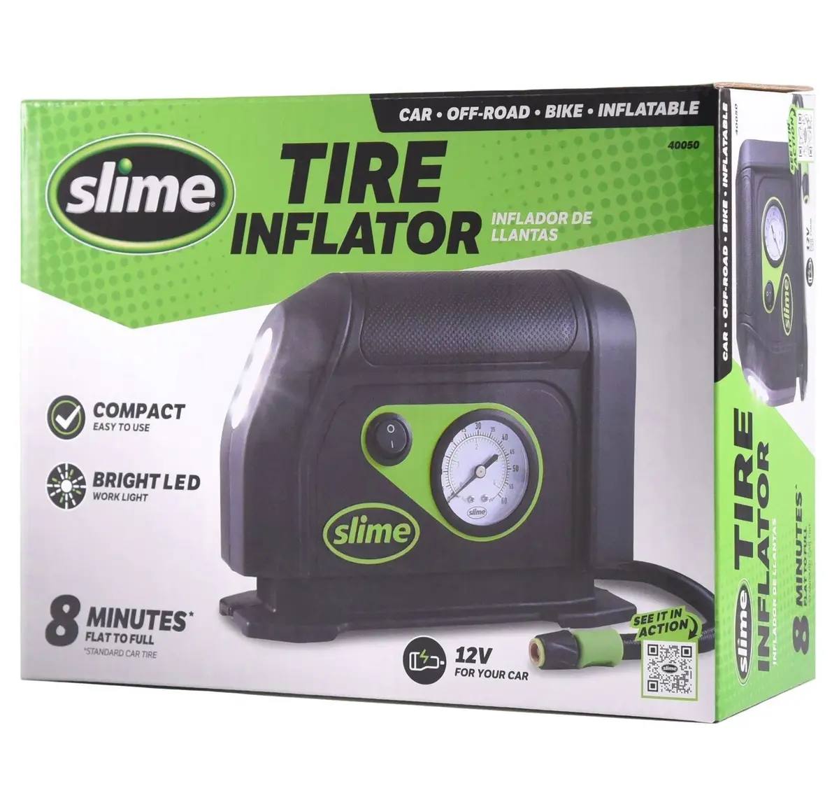 Slime 12V Tire Inflator With Dial 1