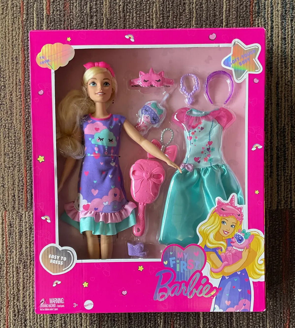 Barbie Doll For Preschoolers, My First Barbie Deluxe, Blonde 1