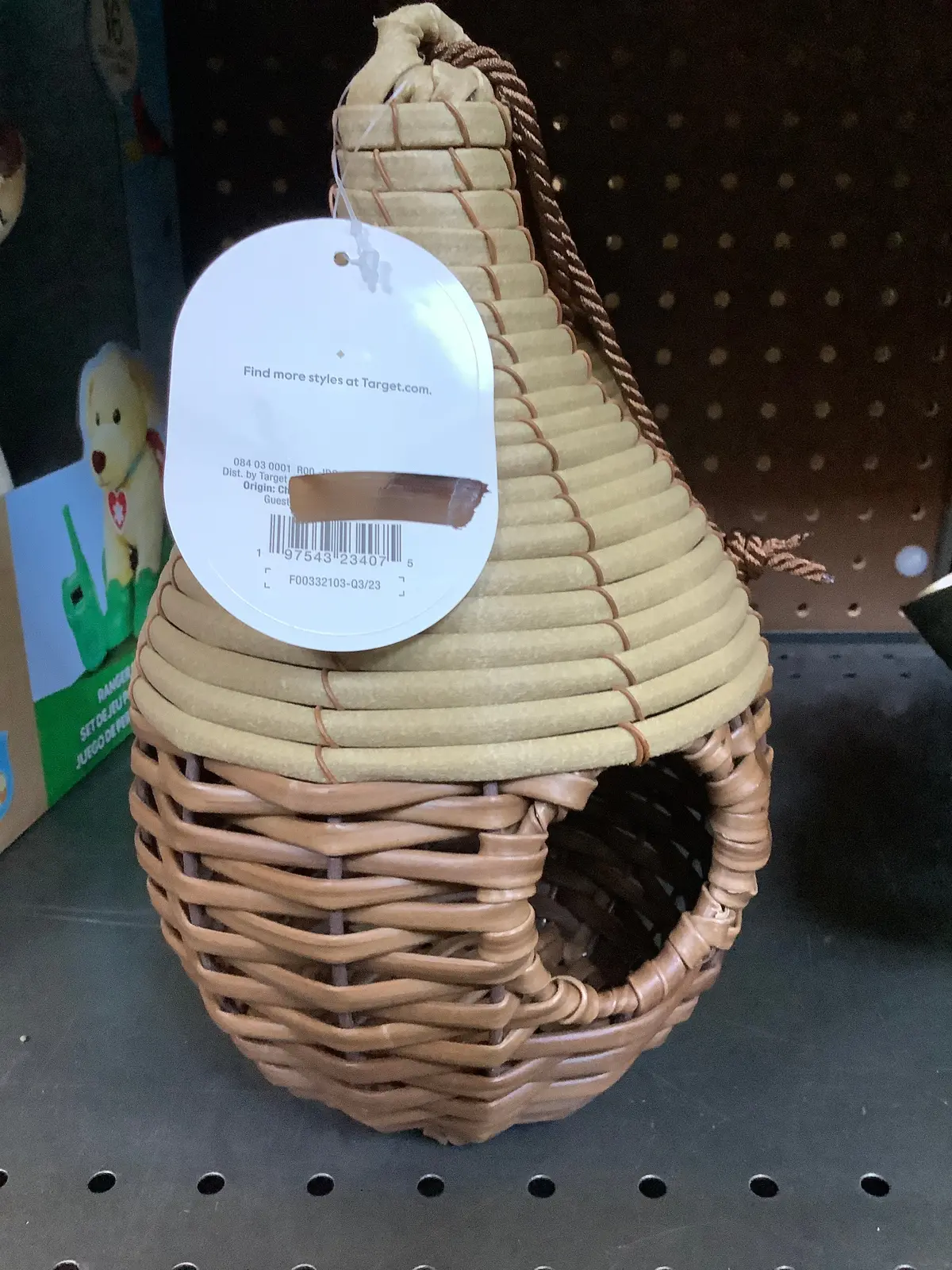 Outdoor Woven Bird House 1